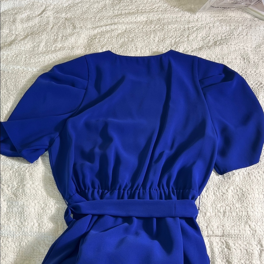 Amanda Uprichard Cobalt Blue maxi Dress size L - Picture 11 of 13